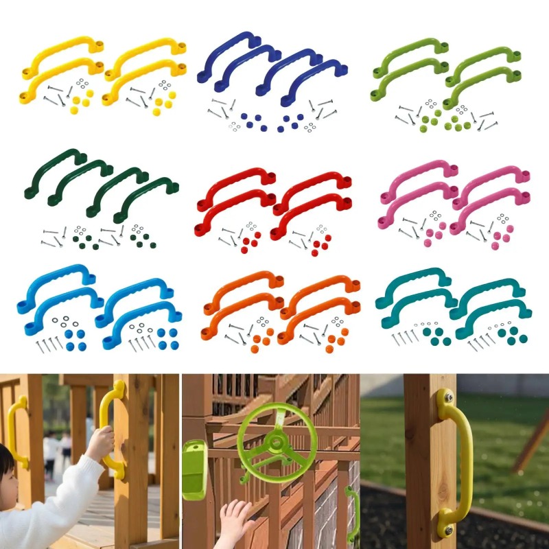 Kids Outdoor Climbing Equipment - ชุดอุปกรณ์สนามเด็กเล่นกลางแจ้ง 4 ชิ้น พร้อมที่จับสำหรับปีนป่าย เหมาะสำหรับสนามหลังบ้าน