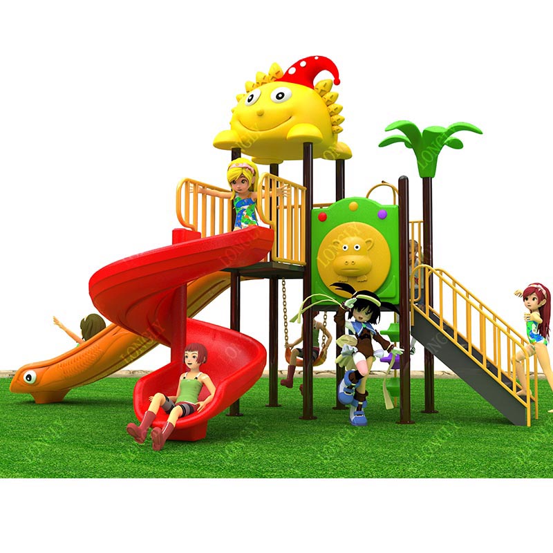 Kids Outdoor Education - สไลเดอร์พลาสติกเชิงพาณิชย์ ขนาด 450x270x280 ซม. สำหรับเด็ก สนามเด็กเล่นกลางแจ้ง