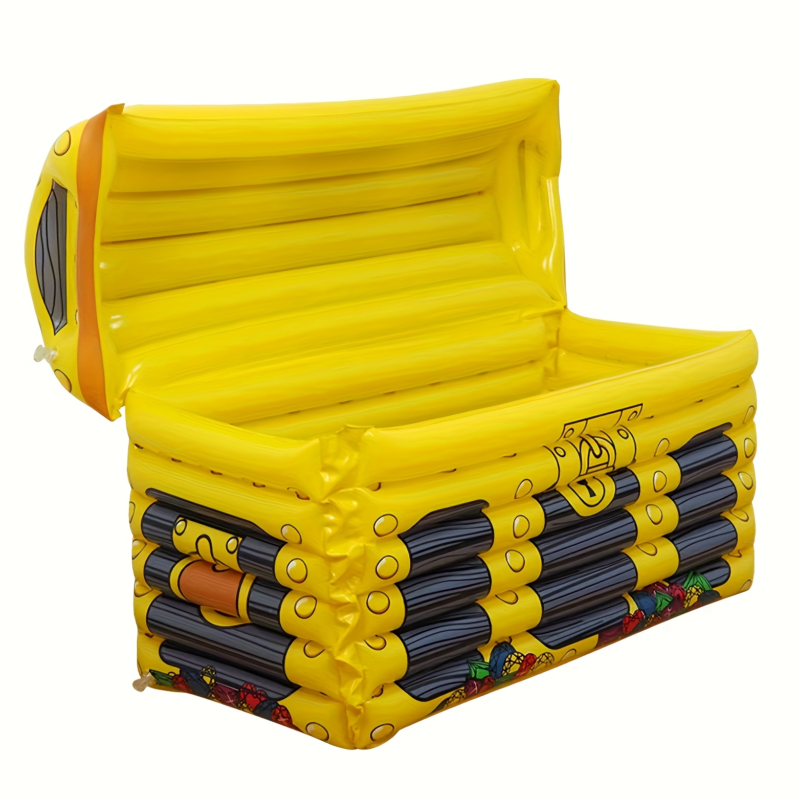Kids Outdoor Activity Set - กล่องเก็บของเล่นและบาร์น้ำแข็งเป่าลมอเนกประสงค์ กล่องเก็บความเย็นแบบพกพา ใช้ได้สองแบบ สำหรับงานปาร์ตี้ที่บ้าน ปิกนิกกลางแจ้ง และจัดเก็บของเล่นเด็ก