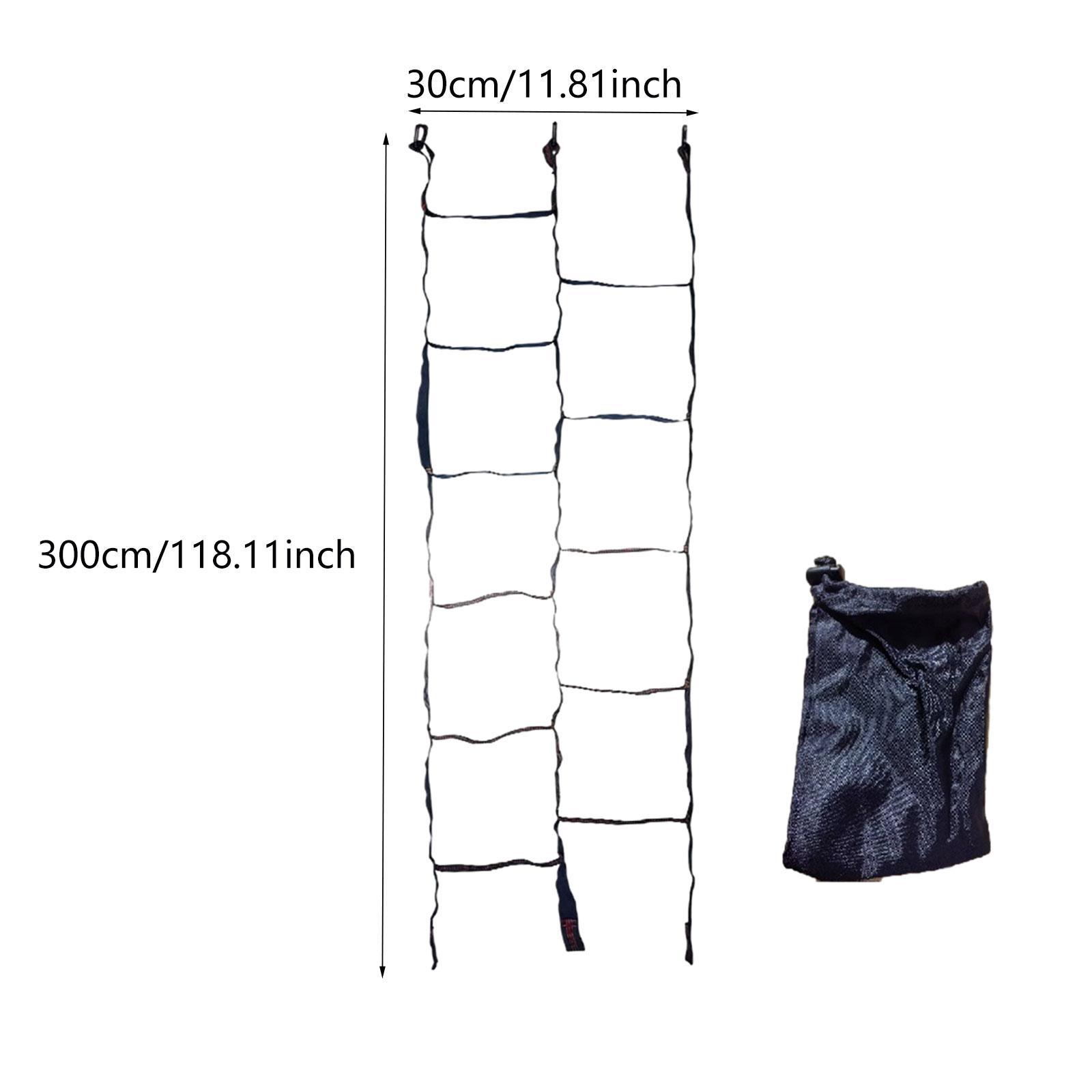 Kids Outdoor Climbing Equipment - บันไดเชือกปีนเขาแบบพกพาสำหรับเด็ก อุปกรณ์ออกกำลังกายเพื่อการศึกษา สนามเด็กเล่นกลางแจ้ง ชุดอุปกรณ์ปีนเขา