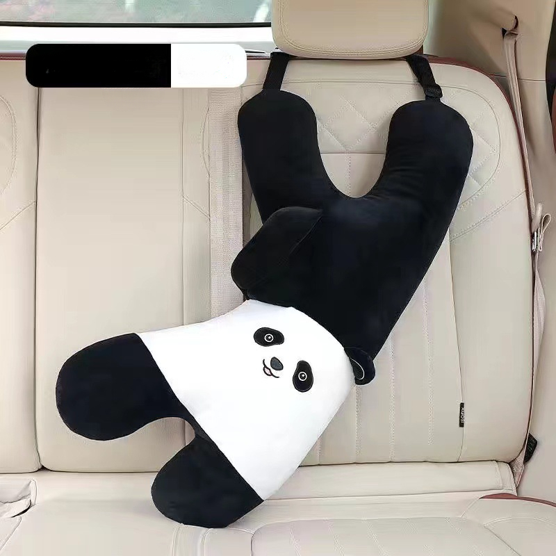 Swing Seat Belt - เด็กเข็มขัดนิรภัยในรถยนต์ Anti Pinch หมอนรองคอรถแถวหลังเด็กหมอนขี่รถระยะไกลรถ Sleeping TOOL