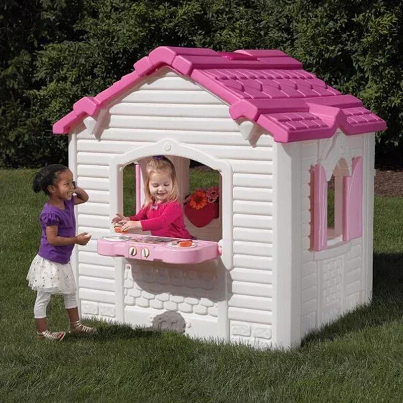 Kids Outdoor Cubby House - บ้านของเล่นเด็กเล็ก ทำจากพลาสติกรูปเห็ด สำหรับเล่นกลางแจ้งและในร่ม