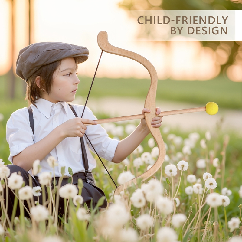 Kids Outdoor Archery Set - ของเล่นกีฬากลางแจ้งสำหรับเด็ก พร้อมลูกศรแบบดูดติด 3 ดอก 3 แผ่นเป้า
