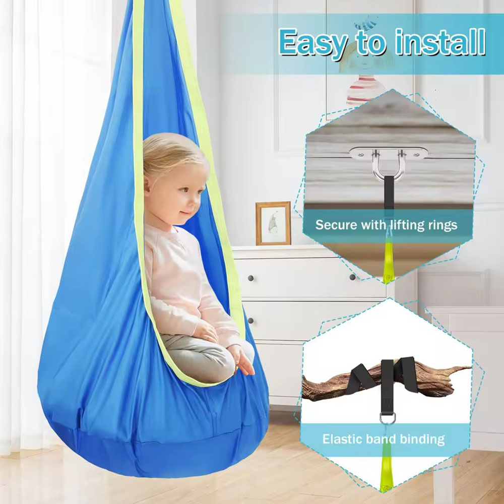 เก้าอี้แขวนไนลอนสำหรับเด็กพร้อ - Kids Outdoor Swing And Slide บทวิจารณ์และราคา