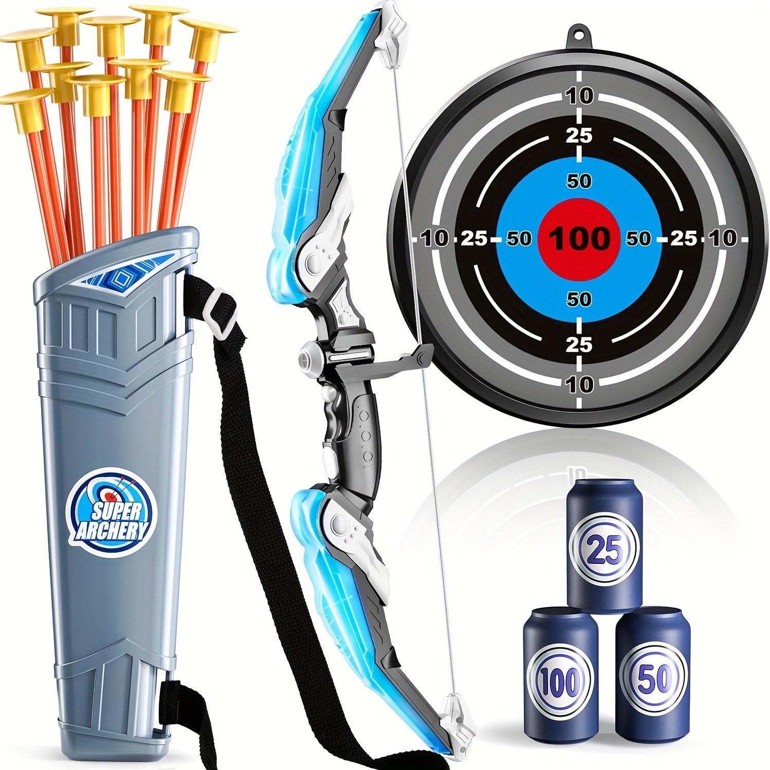 ชุดธนูและลูกศรของเล่นกีฬากลางแ - Kids Outdoor Archery Set บทวิจารณ์และราคา
