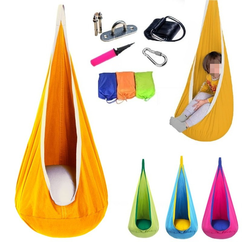 เปลไกวเด็กแบบถุง 1 ชิ้น ทำจากผ - Kids Yellow Outdoor Chair บทวิจารณ์และราคา