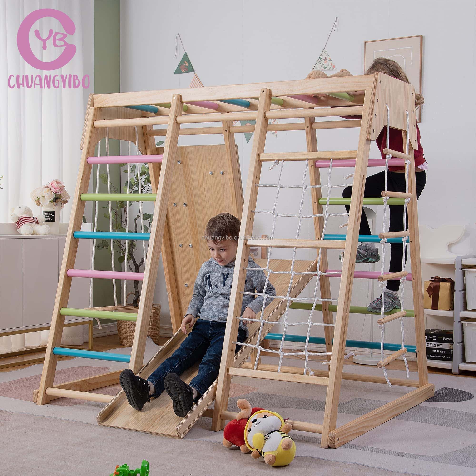 ผลิตภัณฑ์สวนสนุกผนังปีนเขา ชุด - Kids Outdoor Swing And Slide บทวิจารณ์และราคา