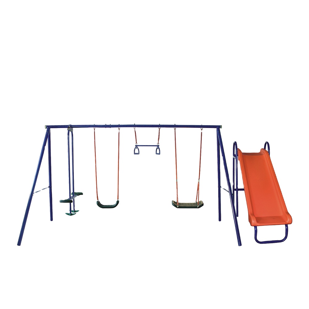 ชุดสนามเด็กเล่นสวิงสไลด์กลางแจ - Kids Outdoor Swing And Slide บทวิจารณ์และราคา
