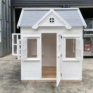 บ้านเด็กเล่นกลางแจ้งแบบไม้สำหร - Kids Outdoor Cubby House บทวิจารณ์และราคา