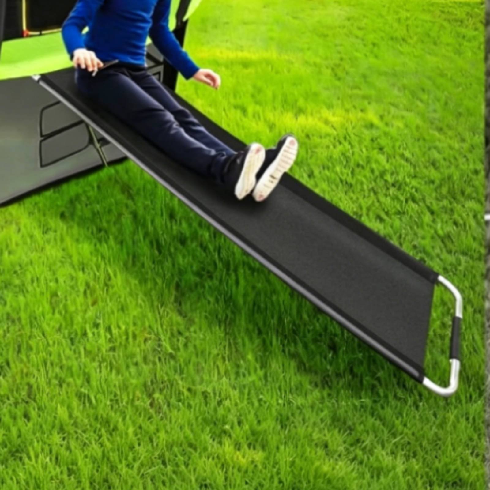 แทรมโพลีนเด็กพร้อมสไลเดอร์ ใช้ - Kids Outdoor Climbing Equipment บทวิจารณ์และราคา