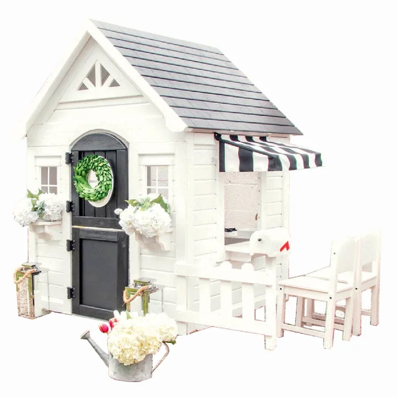 บ้านเด็กเล่นแบบเรียบง่ายพร้อมร - Kids Outdoor Cubby House บทวิจารณ์และราคา
