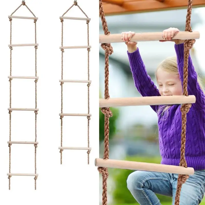 บันไดไม้สำหรับเด็กสำหรับกิจกรร - Kids Outdoor Climbing Equipment บทวิจารณ์และราคา