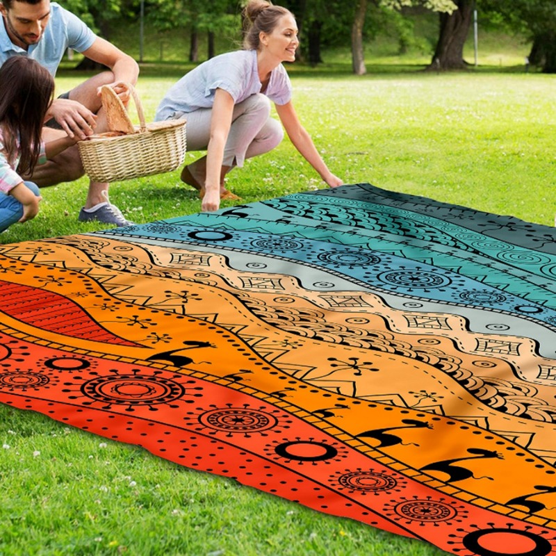 ผ้าห่มชายหาดขนาดใหญ่กันน้ำกันท - Kids Outdoor Mat Waterproof บทวิจารณ์และราคา