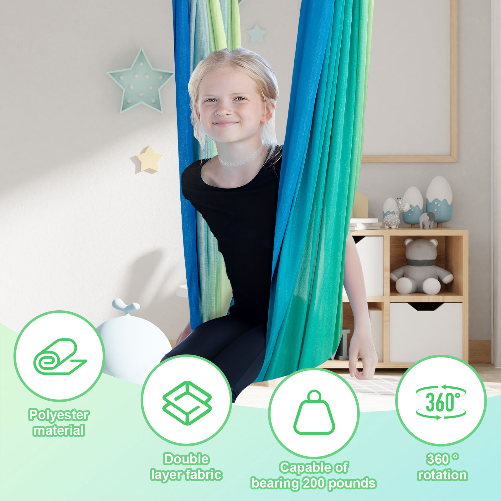 ชิงช้าประสาทสัมผัสสําหรับเด็ก  - Kids Outdoor Swing And Slide บทวิจารณ์และราคา