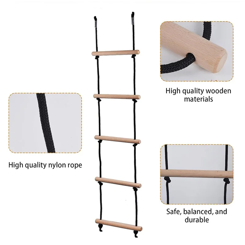เด็กปีนเชือกบันไดไม้ Swing เด็ - Kids Outdoor Swing And Slide บทวิจารณ์และราคา