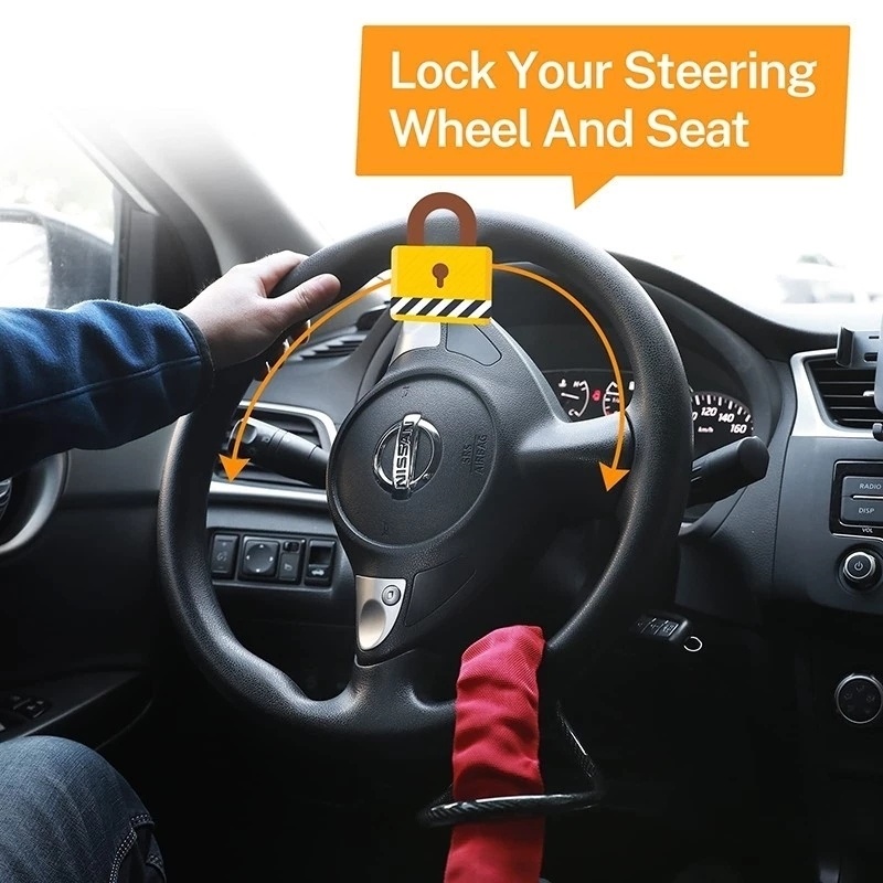 ล็อคพวงมาลัยรถยนต์พร้อมหัวเข็ม - Swing Seat Belt บทวิจารณ์และราคา