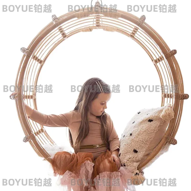 เก้าอี้โยกหวายสำหรับใช้งานกลาง - Kids Outdoor Hanging Chair บทวิจารณ์และราคา