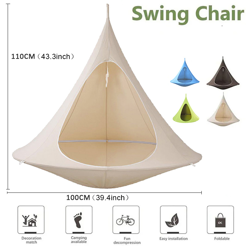 เปลญวนกันน้ำสำหรับใช้งานกลางแจ - Kids Outdoor Hanging Chair บทวิจารณ์และราคา