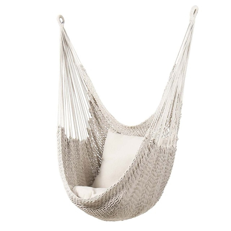 สไตล์นอร์ดิกสีขาว Hammock Swin - Kids Outdoor Hanging Chair บทวิจารณ์และราคา