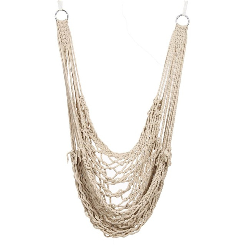 สไตล์นอร์ดิกสีขาว Hammock Swin - Kids Outdoor Hanging Chair บทวิจารณ์และราคา