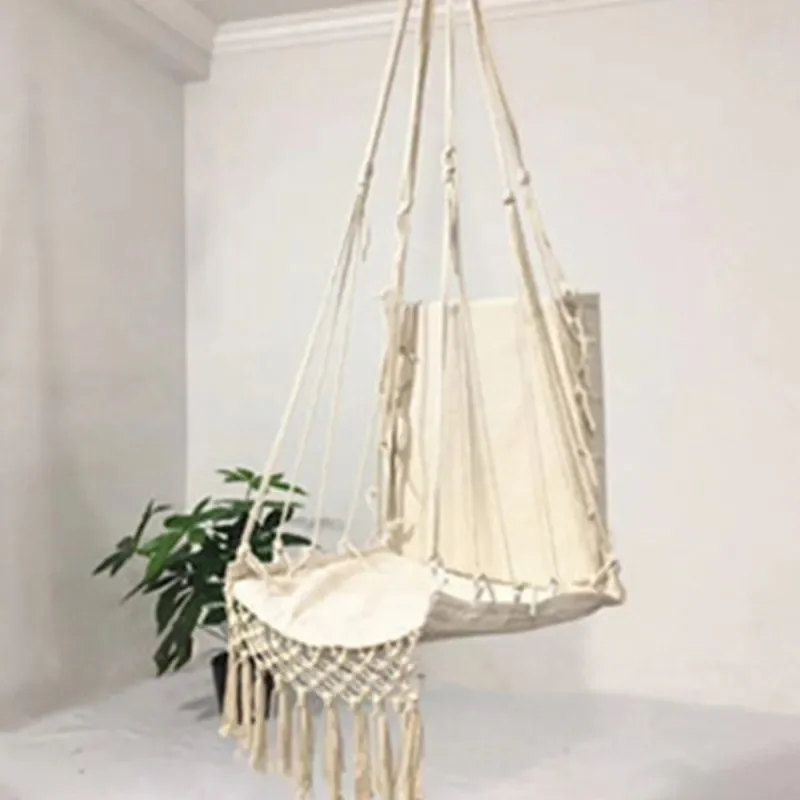 เปลญวนสำหรับใช้ในร่มและกลางแจ้ - Kids Outdoor Hanging Chair บทวิจารณ์และราคา