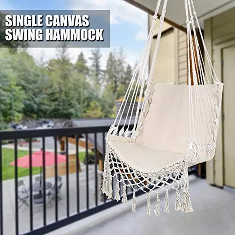 เปลญวนสำหรับใช้ในร่มและกลางแจ้ - Kids Outdoor Hanging Chair บทวิจารณ์และราคา