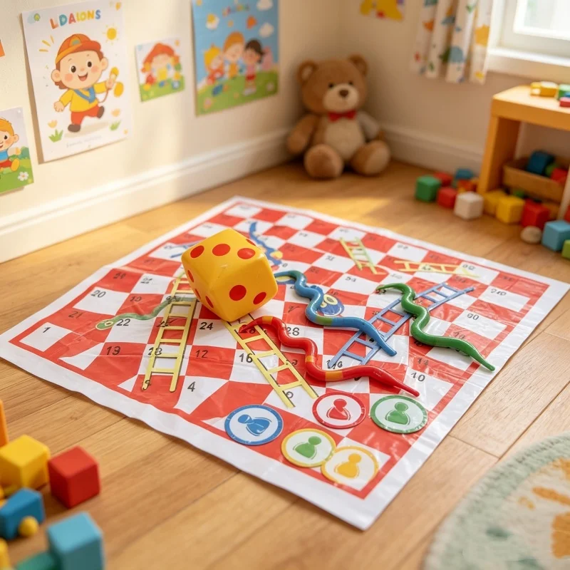 แผ่นรองเล่นเกมส์บันไดงูกันน้ำแ - Kids Outdoor Mat Waterproof บทวิจารณ์และราคา