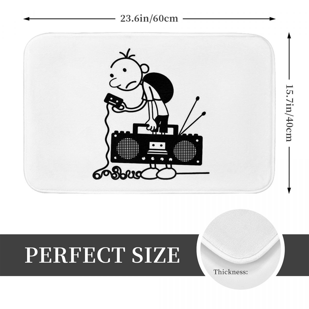 พรมเช็ดเท้ากันลื่นลายไดอารี่ออ - Kids Outdoor Mat Waterproof บทวิจารณ์และราคา