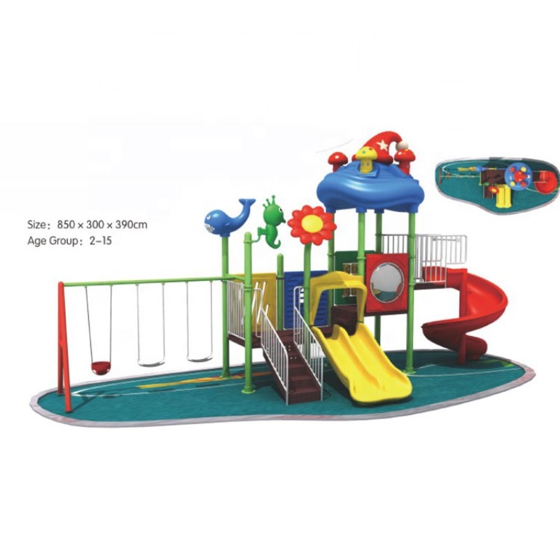 ชุดเครื่องเล่นชิงช้าและสไลเดอร - Kids Outdoor Swing And Slide บทวิจารณ์และราคา