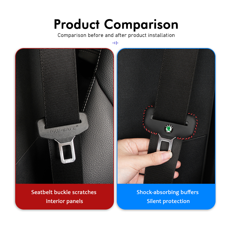สำหรับสโกด้าหนัง PU เบาะรถยนต์ - Swing Seat Belt บทวิจารณ์และราคา