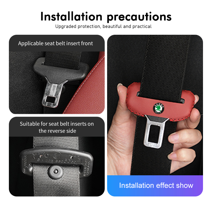 สำหรับสโกด้าหนัง PU เบาะรถยนต์ - Swing Seat Belt บทวิจารณ์และราคา
