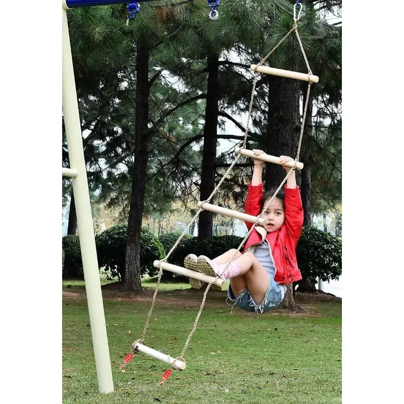 บันไดเชือกปีนป่ายสำหรับเด็ก วั - Kids Outdoor Swing And Slide บทวิจารณ์และราคา