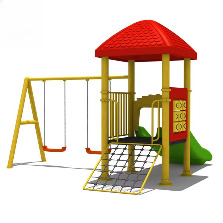 อุปกรณ์สนามเด็กเล่นเหล็ก, ชิงช - Kids Outdoor Swing And Slide บทวิจารณ์และราคา