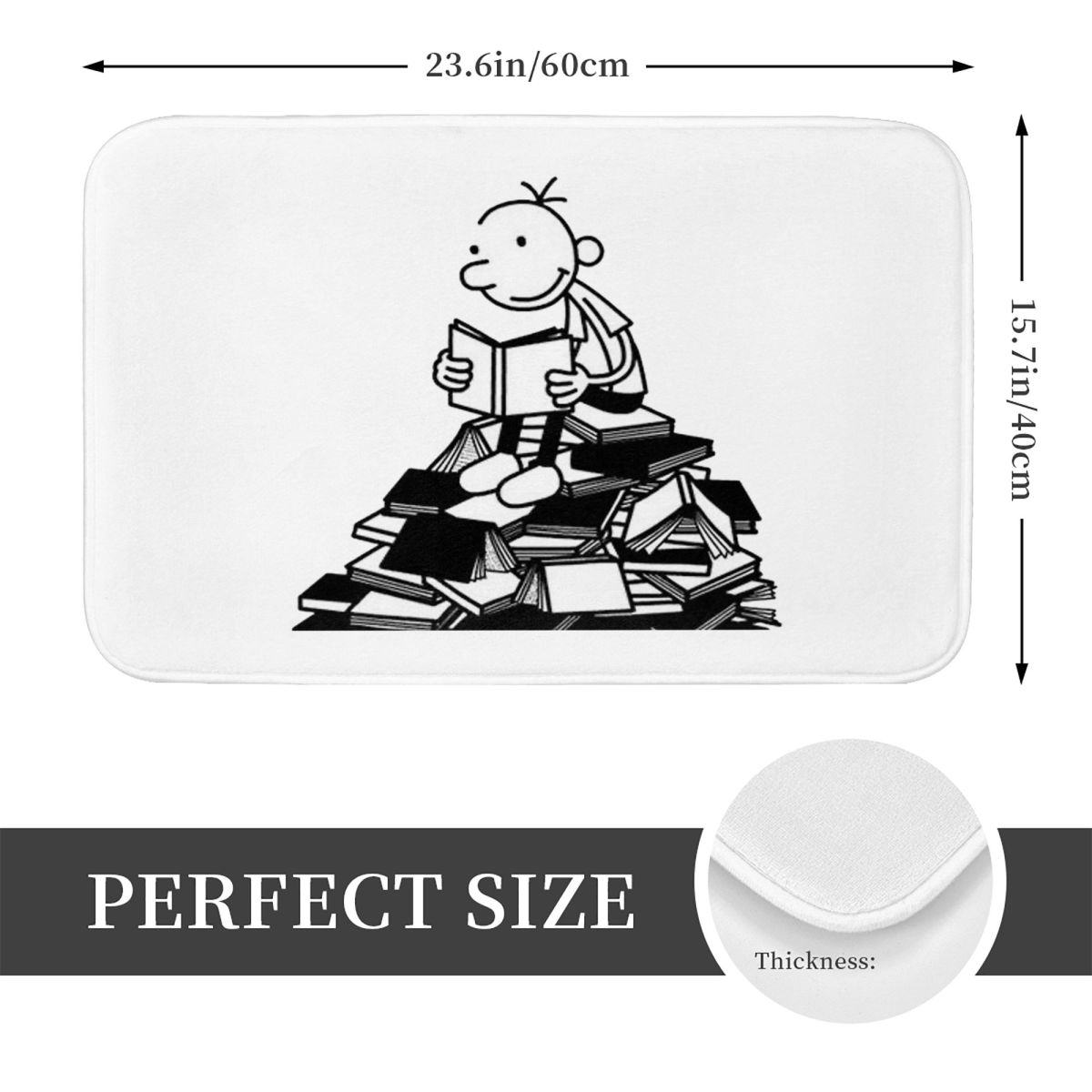 พรมเช็ดเท้ากันลื่นลายไดอารี่ออ - Kids Outdoor Mat Waterproof บทวิจารณ์และราคา