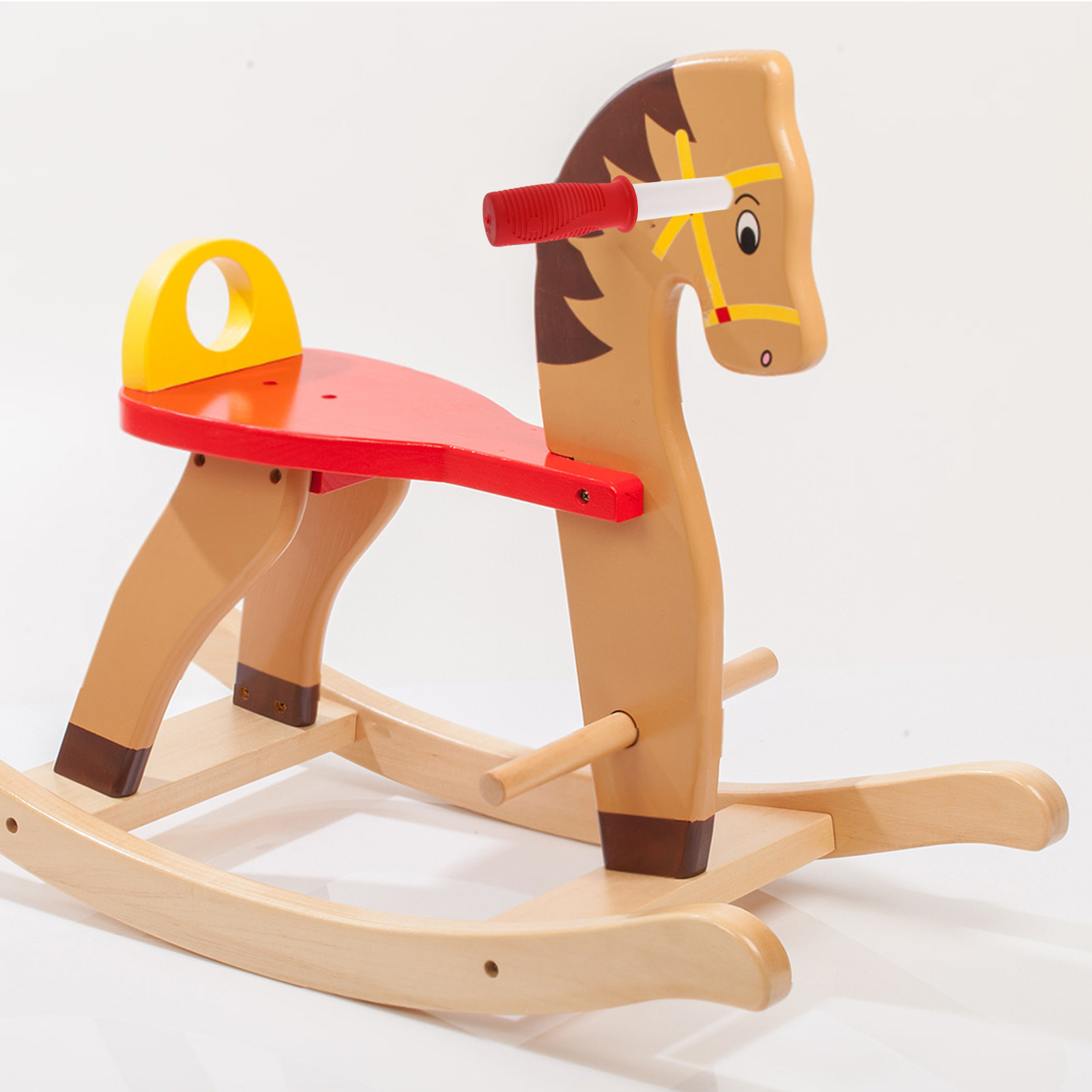 มือจับม้าโยกไม้ที่แข็งแรงทนทาน - Kids Outdoor Education บทวิจารณ์และราคา