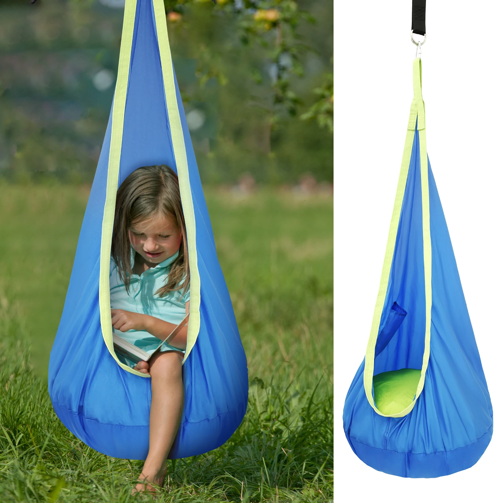เก้าอี้สวิงสำหรับเด็ก เก้าอี้ส - Kids Outdoor Hanging Chair บทวิจารณ์และราคา