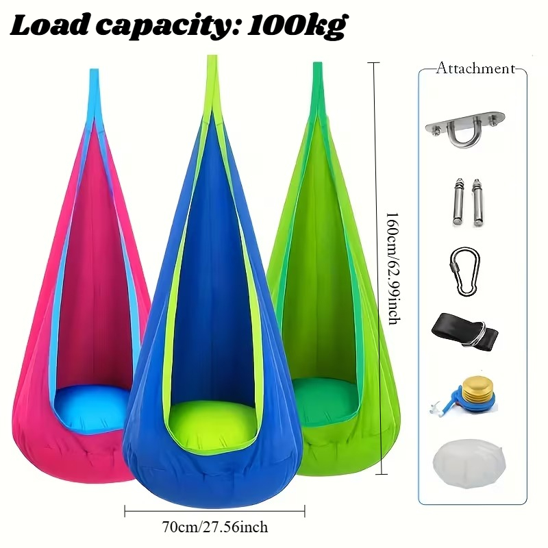 เก้าอี้แขวนสำหรับเด็ก ใช้ได้ทั - Kids Outdoor Hanging Chair บทวิจารณ์และราคา