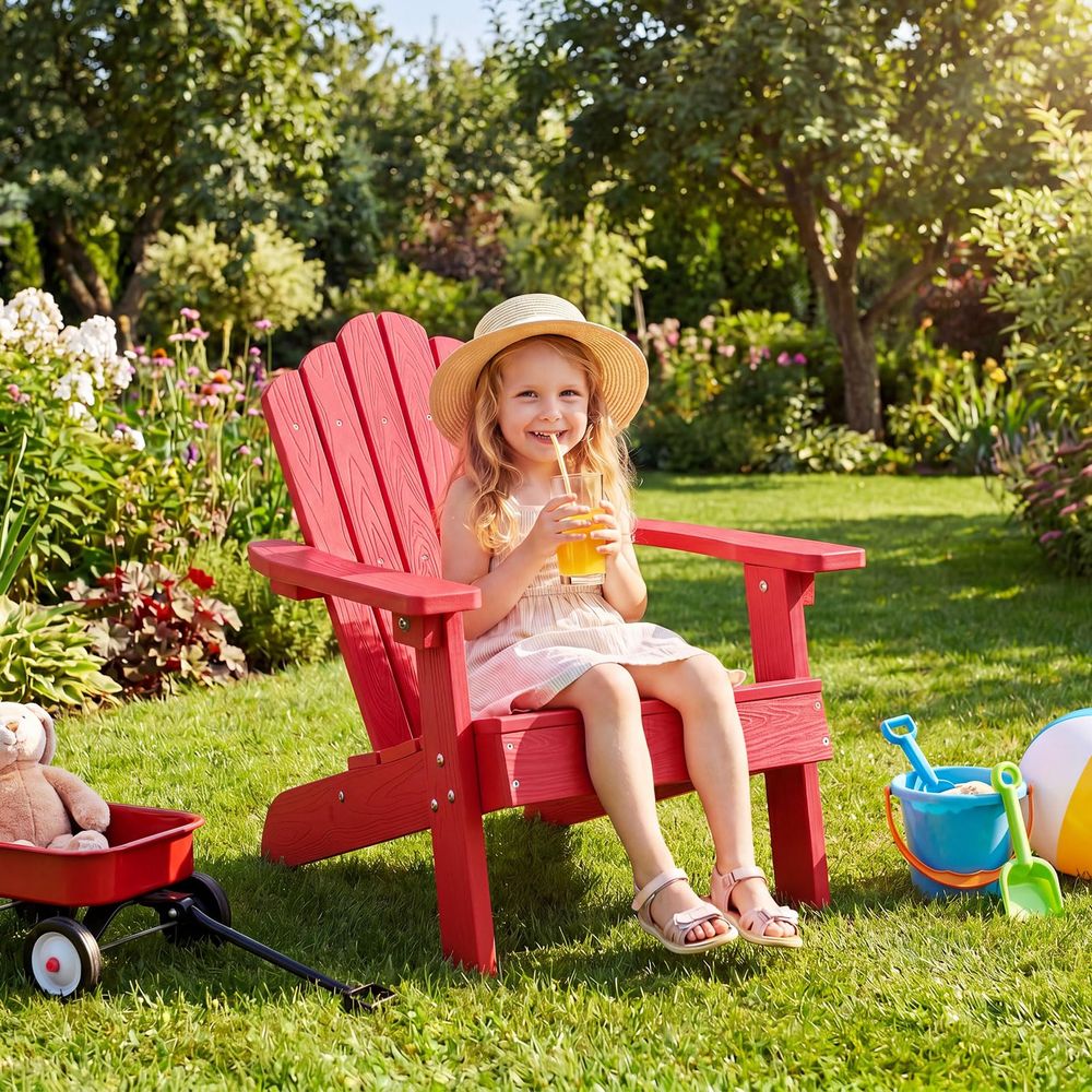 เก้าอี้เด็ก Adirondack, เก้าอี - Kids Outdoor Adirondack Chair บทวิจารณ์และราคา
