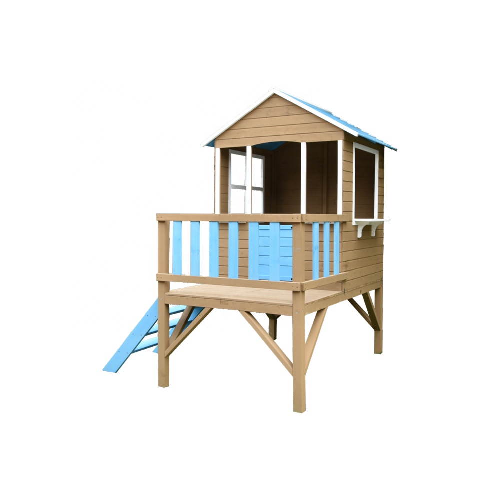 บ้านไม้เด็กเล่นกลางแจ้ง ทนทานต - Kids Outdoor Cubby House บทวิจารณ์และราคา