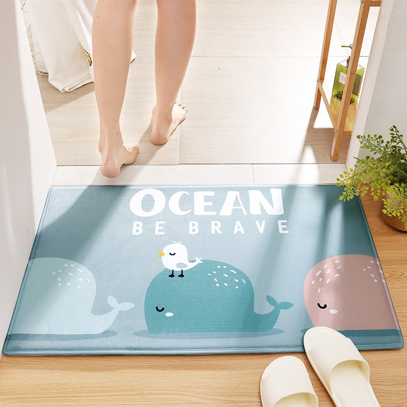 พรมเช็ดเท้าลายกระต่ายสำหรับประ - Kids Outdoor Mat Waterproof บทวิจารณ์และราคา