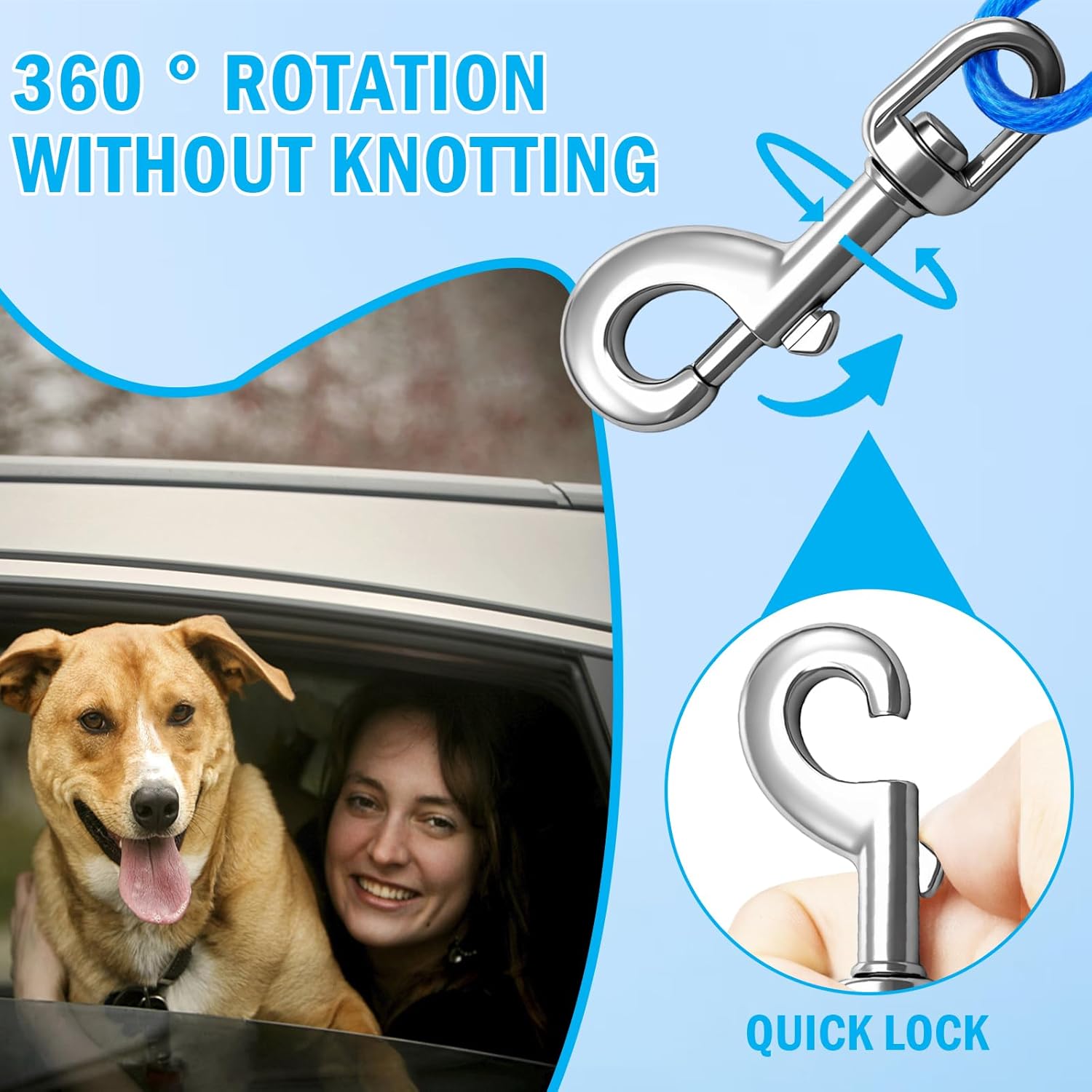 สายรัดนิรภัยสำหรับสุนัขแบบกันก - Swing Seat Belt บทวิจารณ์และราคา